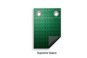 21' RD CLASSIC SOLID 3' OVERLAP ABG WINTER BLUE 24' COVER SIZE W/ GROMMETS / CABLE/ TURNBUCKLE 10 YEAR WARRANTY