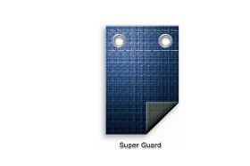 24' RD CLASSIC SOLID 3' OVERLAP ABG WINTER BLUE 27' COVER SIZE W/ GROMMETS / CABLE/ TURNBUCKLE 8 YEAR WARRANTY